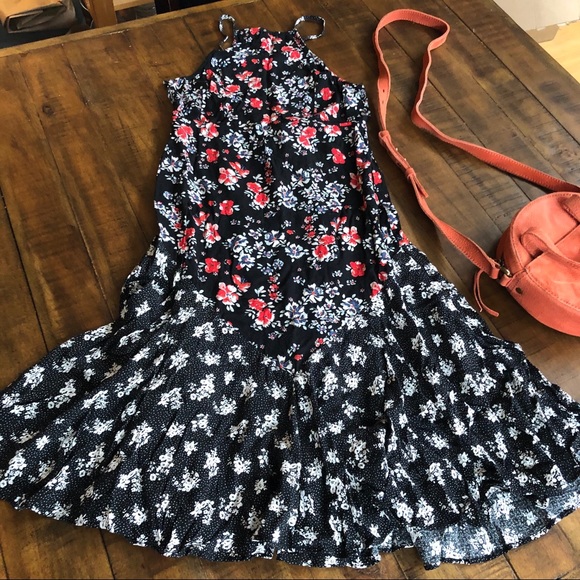 Free People Circle of Flowers Halter Dress Sz S - Picture 3 of 8